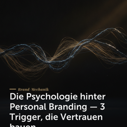 Psychologie Personal Branding — Die Psychologie hinter Personal Branding — 3 Trigger, die Vertrauen bauen | Creationworx