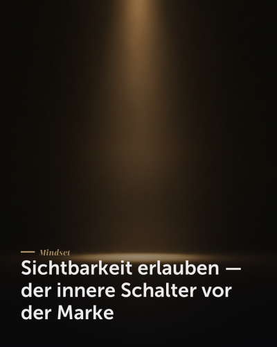 Sichtbarkeit erlauben — der innere Schalter vor der Marke