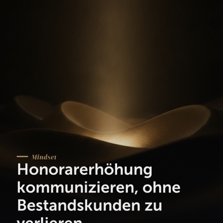 Honorarerhöhung — Honorarerhöhung kommunizieren, ohne Bestandskunden zu verlieren | Creationworx