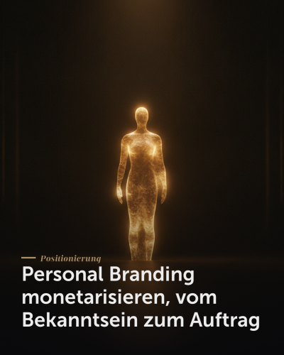 Personal Branding monetarisieren — Personal Branding monetarisieren, vom Bekanntsein zum Auftrag | Creationworx
